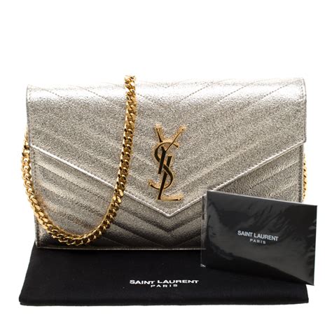 pochette yves saint laurent stoffa dorata|ysl borse donna.